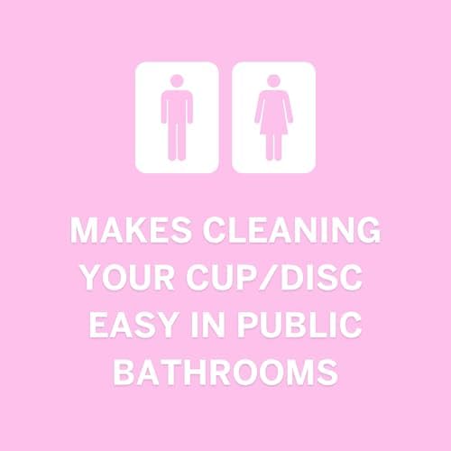 Biodegradable and flushable intimate wipes for menstrual cup cleaning