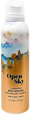 Authentic imported Bath and Body Works foaming wash mousse canister displaying product net weight and fragrance details.