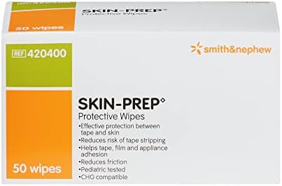 Skin-Prep liquid film-forming dressing for preventing tape stripping and skin irritation.