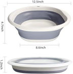 Folded space saving small pet bathtub showing compact storage design