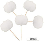 Blue Top blank toothpick flags for party buffet