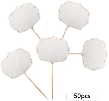 Blue Top blank toothpick flags for party buffet