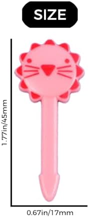 Five different animal shapes of CRZQXOUR kids tiffin decoration forks