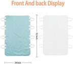 Agooliiu washable bed pad folded showing TPU waterproof layer