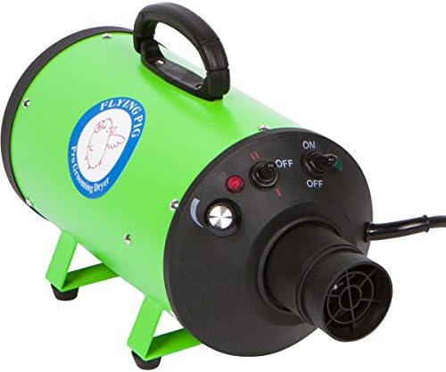 Flying Pig High Velocity Dog Dryer control panel with speed and heat switches