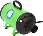 Flying Pig High Velocity Dog Dryer control panel with speed and heat switches