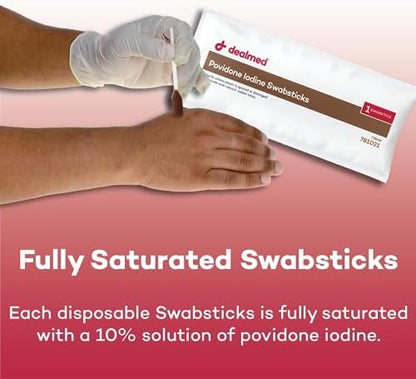 Dealmed first aid supplies packaging showing product details and directions