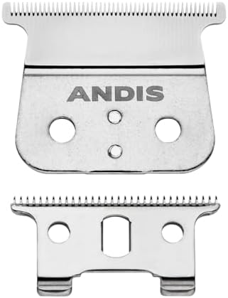 Close up of Andis deep tooth carbon steel trimmer blade