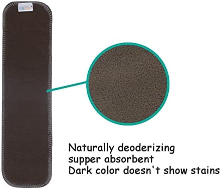 Top view of absorbent bamboo charcoal baby diaper inserts