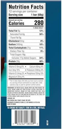 CLIF BUILDERS Protein Bars - Chocolatey Mint - 20g Plant Based Protein - Gluten Free - Non-GMO - Low Glycemic - No Artificial Sweeteners - 2.4 oz. (12 Pack) - Image 4