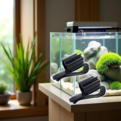 Close up view of the high hardness plastic material on the NexusPulse adjustable aquarium clamp.