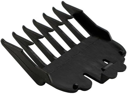 Premium hair clipper attachments packaging showing the full eight piece premium grooming collection