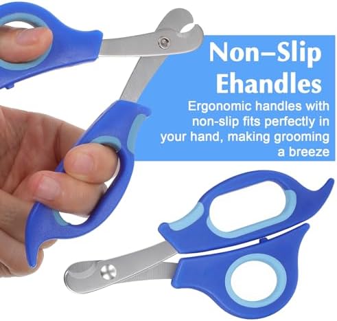 Larrel turtle and lizard grooming clippers showing pet friendly rounded tips