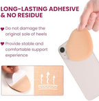 Close up of the textured non-slip surface on foot cushion pads.