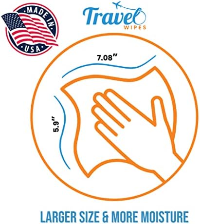 Hand Sanitizing Travel Wipes – 30ct Individually Wrapped | Fragrance-Free, Moisturizing, 70% Isopropyl Alcohol Wipes | Travel, Home, Office, Daily Use | Made in USA - Image 3