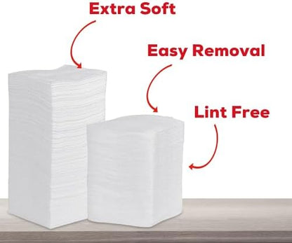 Healqu non sterile first aid square sponges split into five convenient inner packs