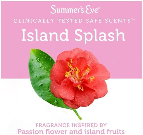 Summer's Eve Island Splash moisture absorbing powder for odor protection.