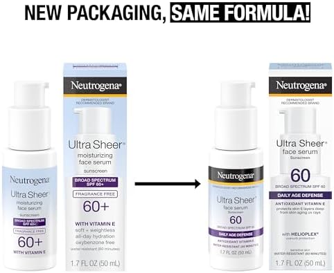 Lightweight serum sunscreen with no white cast for all skin tones
