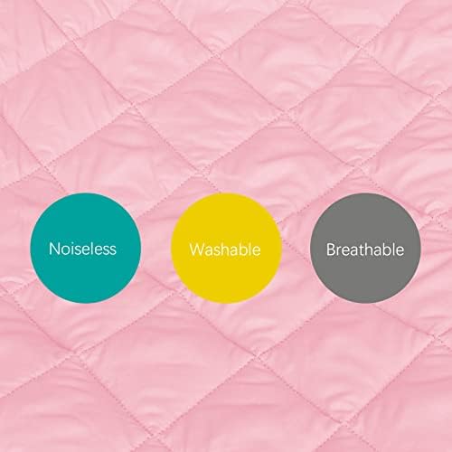 Three layer quilted padding structure of the pink toddler bed sheet