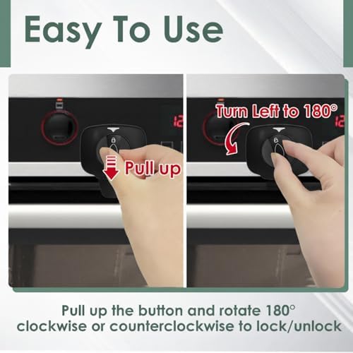 Swivel design of Zentivor child safety oven latch