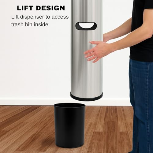 Side profile of Tazza budget gym wipe station