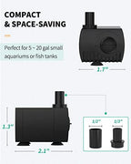 Uniclife submersible water pump set up inside a small decorative fountain