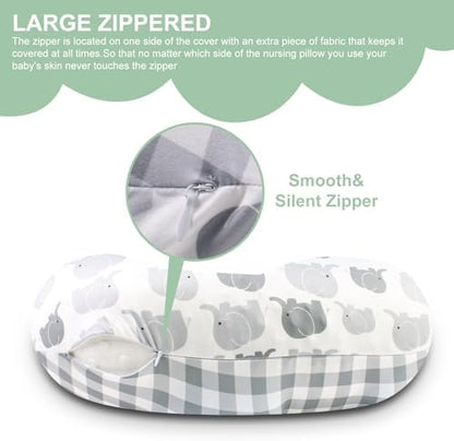 Detailed fabric texture of Runhike breastfeeding pillow slipcover