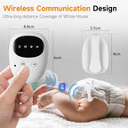 Wireless pee alarm magnetic sensor clip attached to clothing for nighttime monitoring