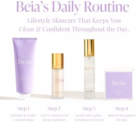 Beia skincare wipes showing portable sachet for on the go use