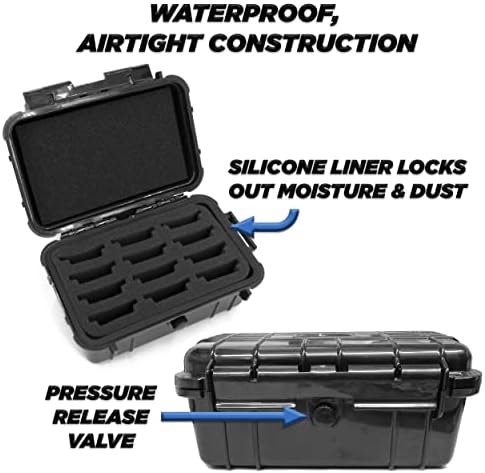 CASEMATIX hair clipper blade carrying box demonstrating airtight rubber lining gasket for moisture protection