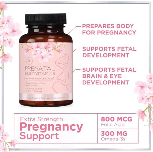 Hello Lovely prenatal vitamins bottle with daily serving details