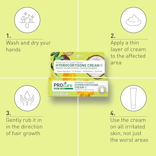 Dermatologist tested PROcure hydrocortisone cream without parabens or petrolatum