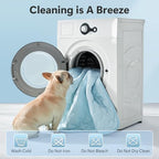 GASUR pet cooling mat laid out inside a standard travel pet crate.