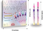 Detailed nail art patterns created with Aokeleon pens
