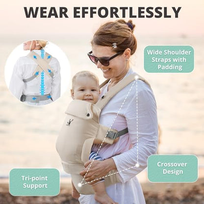 Adjustable straps and buckles of Plateau Elk infant carrier