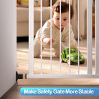 Durable plastic and rubber extension kit for pet barriers