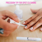 Side profile of nail polish corrector pen showing size