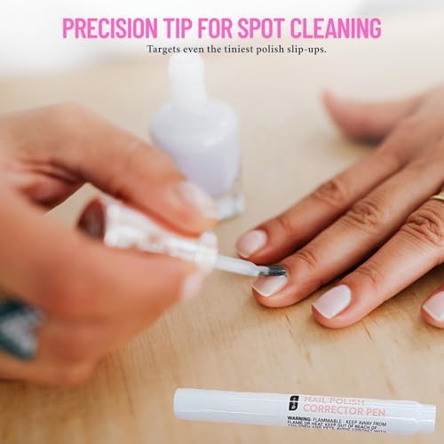 Side profile of nail polish corrector pen showing size