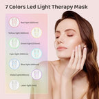 Yahi infrared photon mask packaging contents including the face piece, neck extension, USB-C charging cable, and remote.