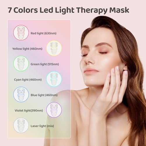 Yahi infrared photon mask packaging contents including the face piece, neck extension, USB-C charging cable, and remote.