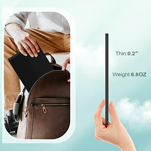 Side profile of Ksequ digital notepad showing 0.2 inch thickness