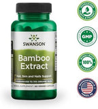 Swanson bamboo extract 60 capsules bottle lifestyle angle