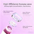 Kylara rechargeable gel nail lamp USB Type-C port angle