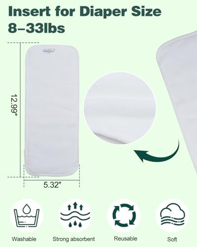 Babygoal diaper inserts showing branded tag detail