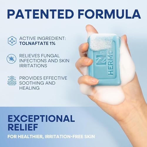 Hermon antifungal body soap infused with natural tea tree oil for deep cleansing protection