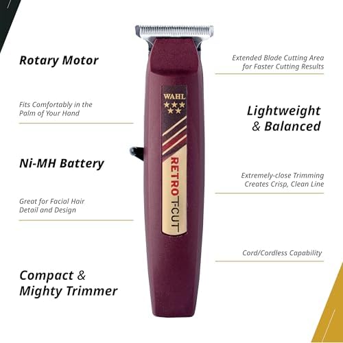 Wahl Professional 5-Star Series trimmer resting on its automatic charging stand.