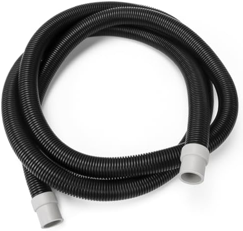 Magluv aquarium filter tubing replacement part coiled up highlighting the durable black plastic material.