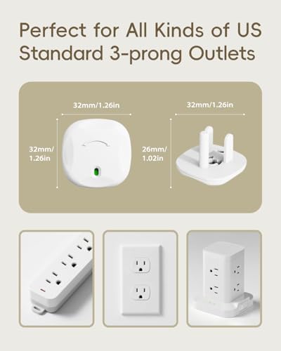 White 3-prong outlet safety covers for home childproofing.
