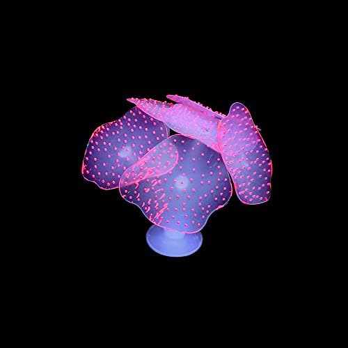 Authentic USA imported Lpraer aquarium ornaments glowing under purple ultraviolet light