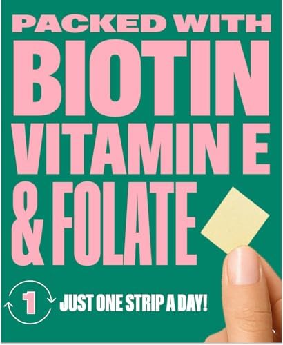 NuStrips beauty in a strip vegan dietary supplement pack showing thirty oral strips count